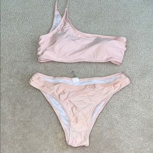 Size mall one shoulder bikini